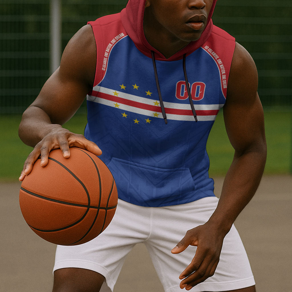 Cape Verde Atlantic Stars Custom Sleeveless Hoodie Football 2026 Supporter