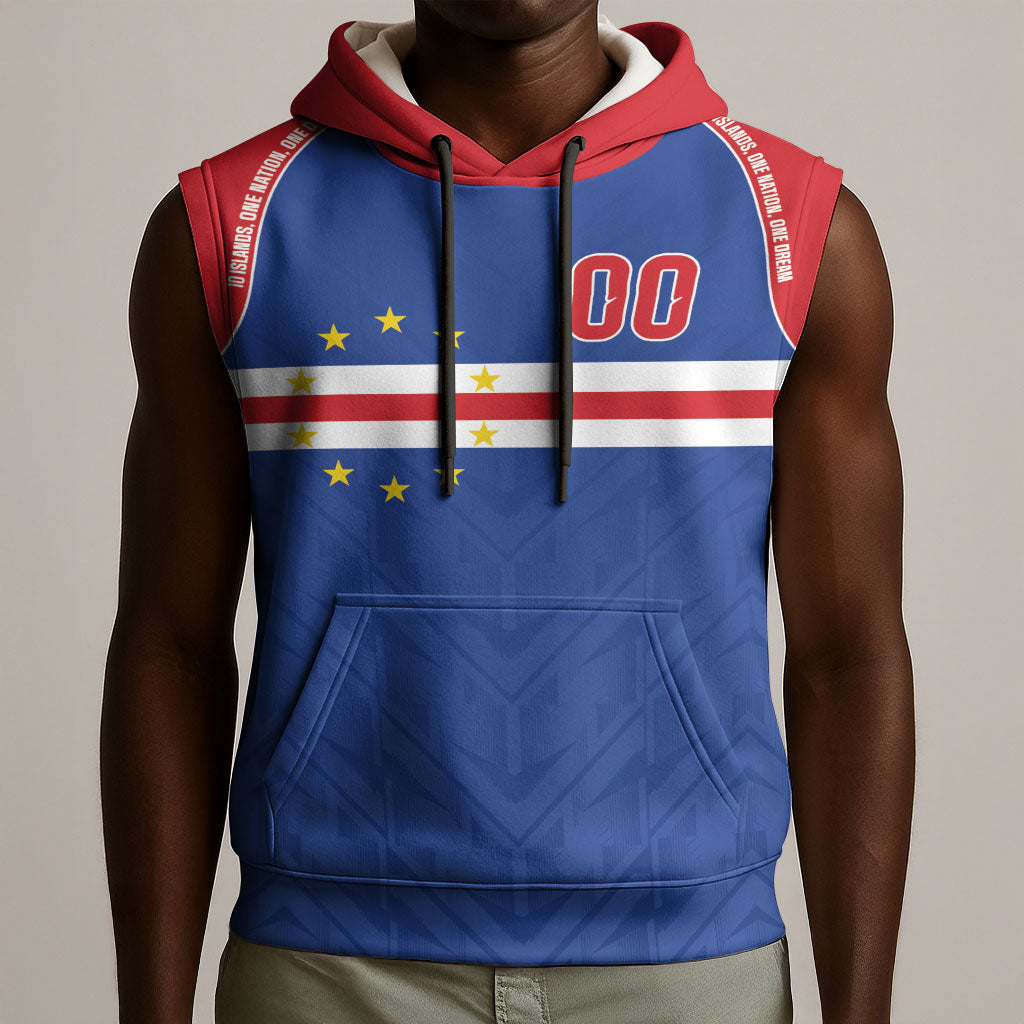 Cape Verde Atlantic Stars Custom Sleeveless Hoodie Football 2026 Supporter