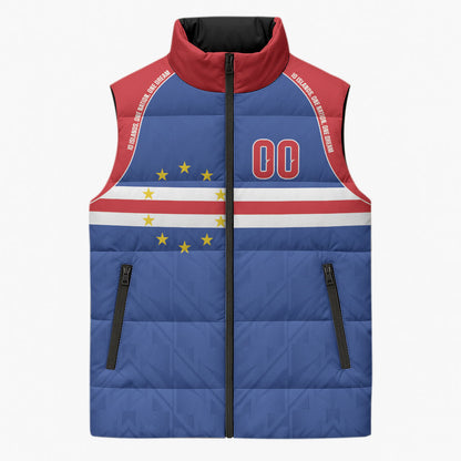Cape Verde Atlantic Stars Custom Sleeveless Puffer Jacket Football 2026 Supporter