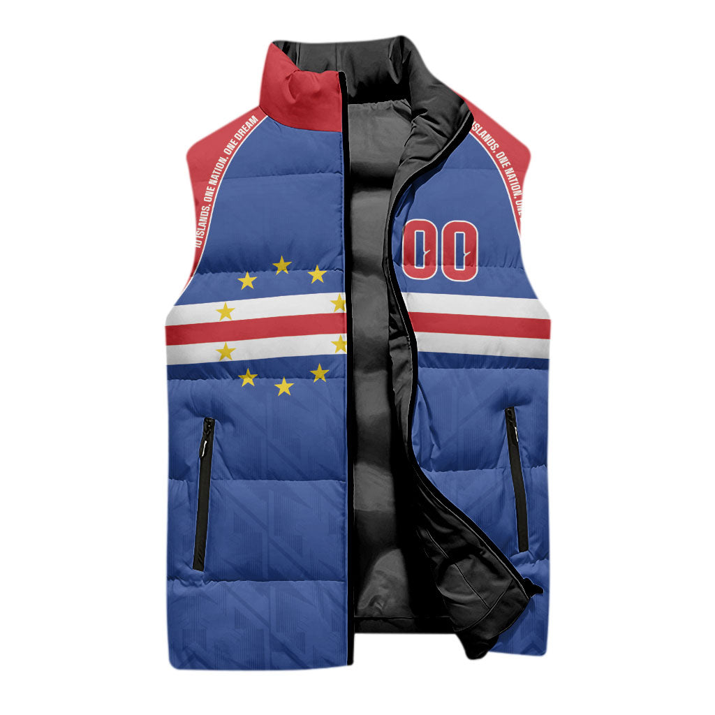 Cape Verde Atlantic Stars Custom Sleeveless Puffer Jacket Football 2026 Supporter