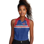 Cape Verde Atlantic Stars Custom Women Sleeveless Polo Shirt Football 2026 Supporter