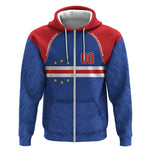 Cape Verde Atlantic Stars Custom Zip Hoodie Football 2026 Supporter