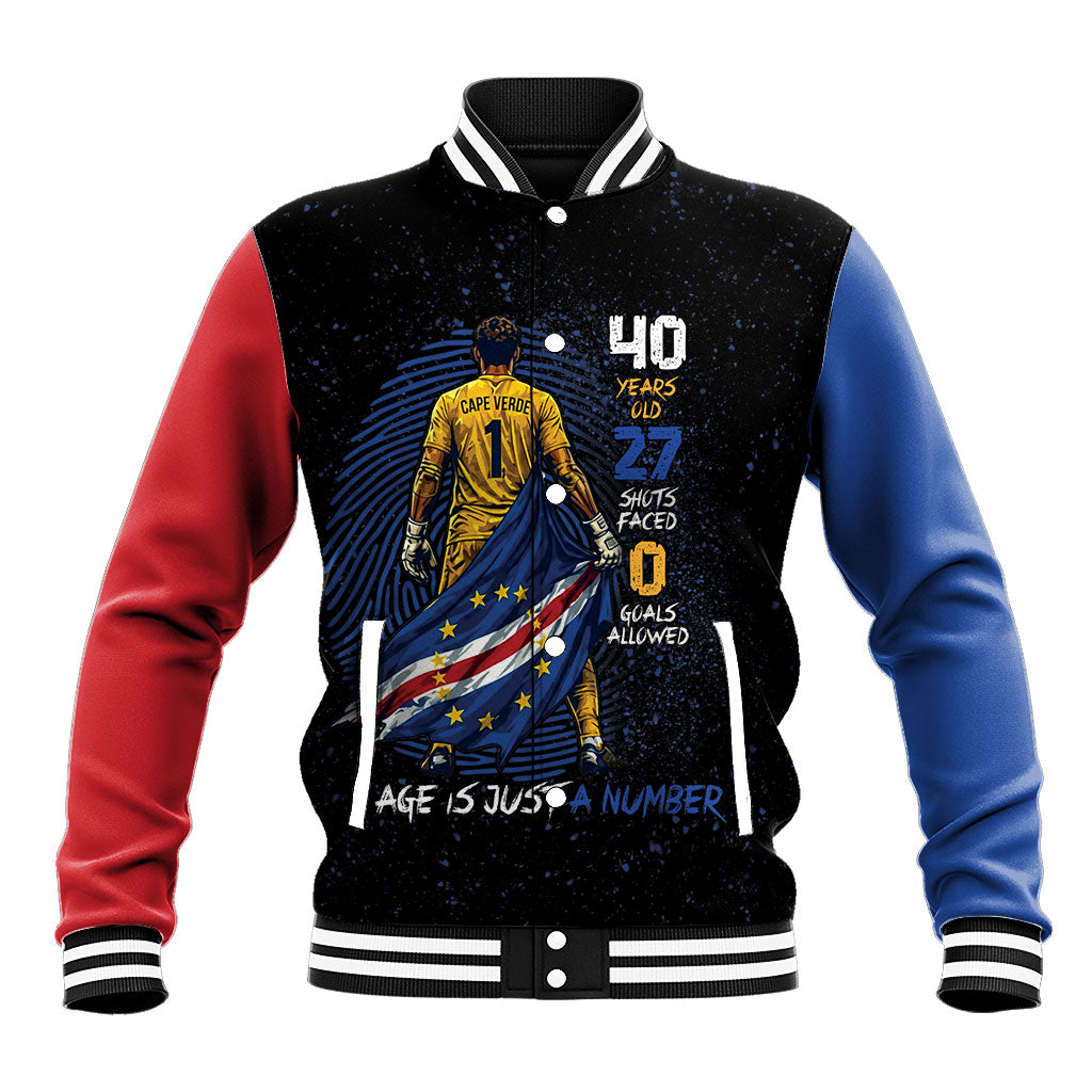 Cape Verde Goalkeeper Personalized Baseball Jacket 40 Years Old 27 Shots Zero Goals Vintage