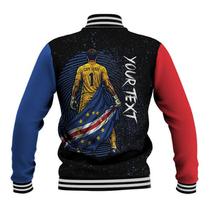 Cape Verde Goalkeeper Personalized Baseball Jacket 40 Years Old 27 Shots Zero Goals Vintage