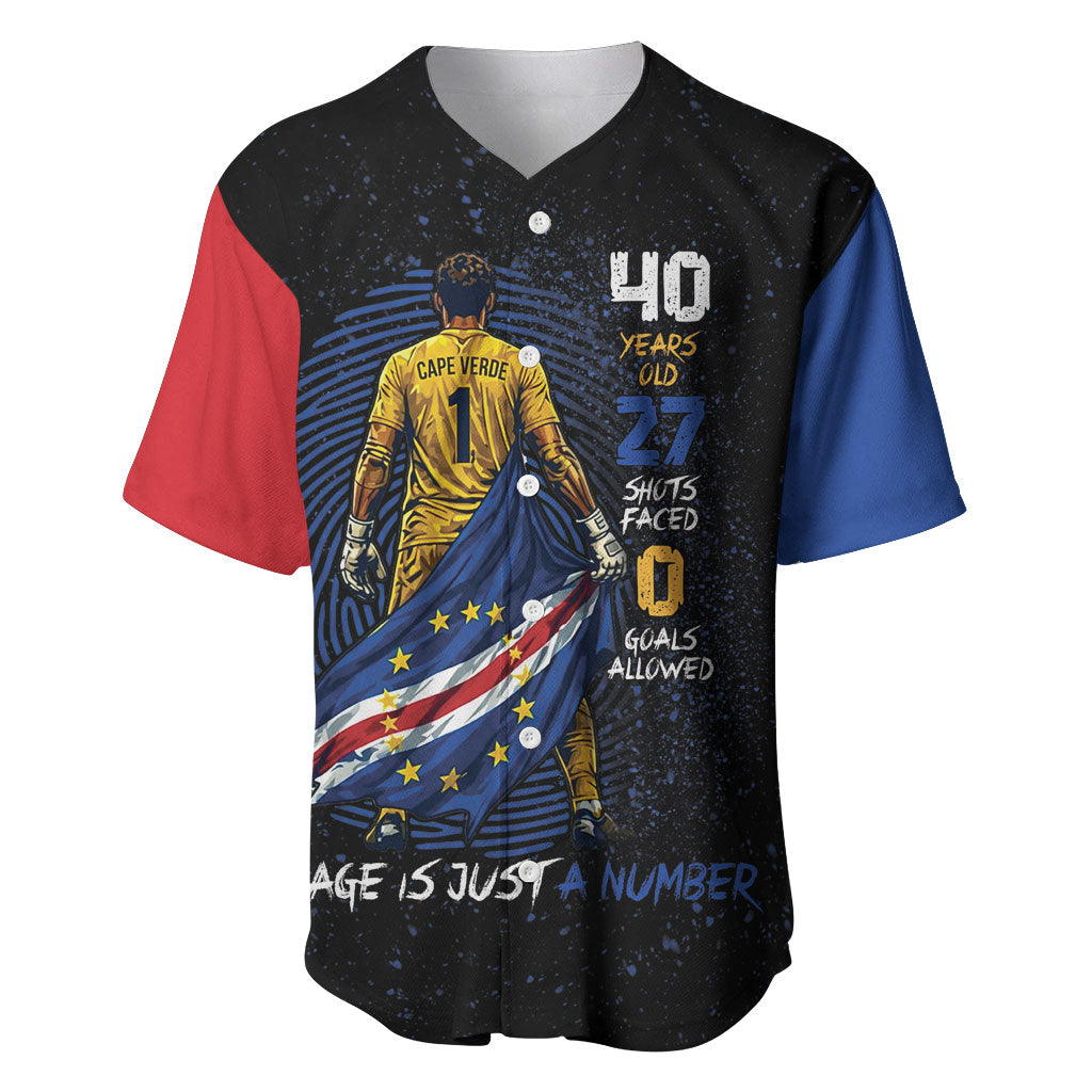 Cape Verde Goalkeeper Personalized Baseball Jersey 40 Years Old 27 Shots Zero Goals Vintage