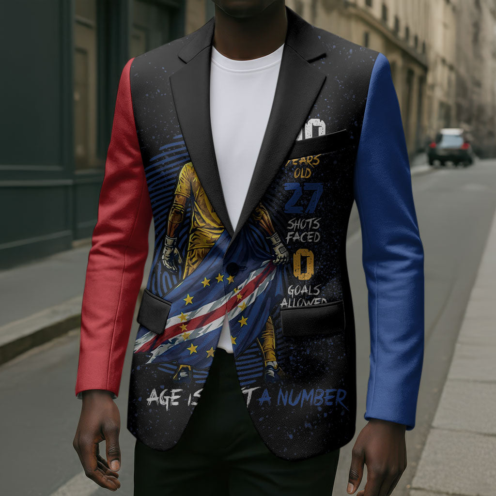 Cape Verde Goalkeeper Personalized Blazer 40 Years Old 27 Shots Zero Goals Vintage