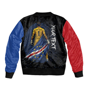 Cape Verde Goalkeeper Personalized Bomber Jacket 40 Years Old 27 Shots Zero Goals Vintage