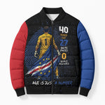 Cape Verde Goalkeeper Personalized Bomber Puffer Jacket 40 Years Old 27 Shots Zero Goals Vintage