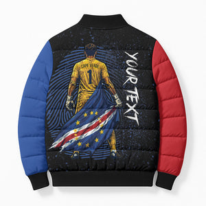 Cape Verde Goalkeeper Personalized Bomber Puffer Jacket 40 Years Old 27 Shots Zero Goals Vintage