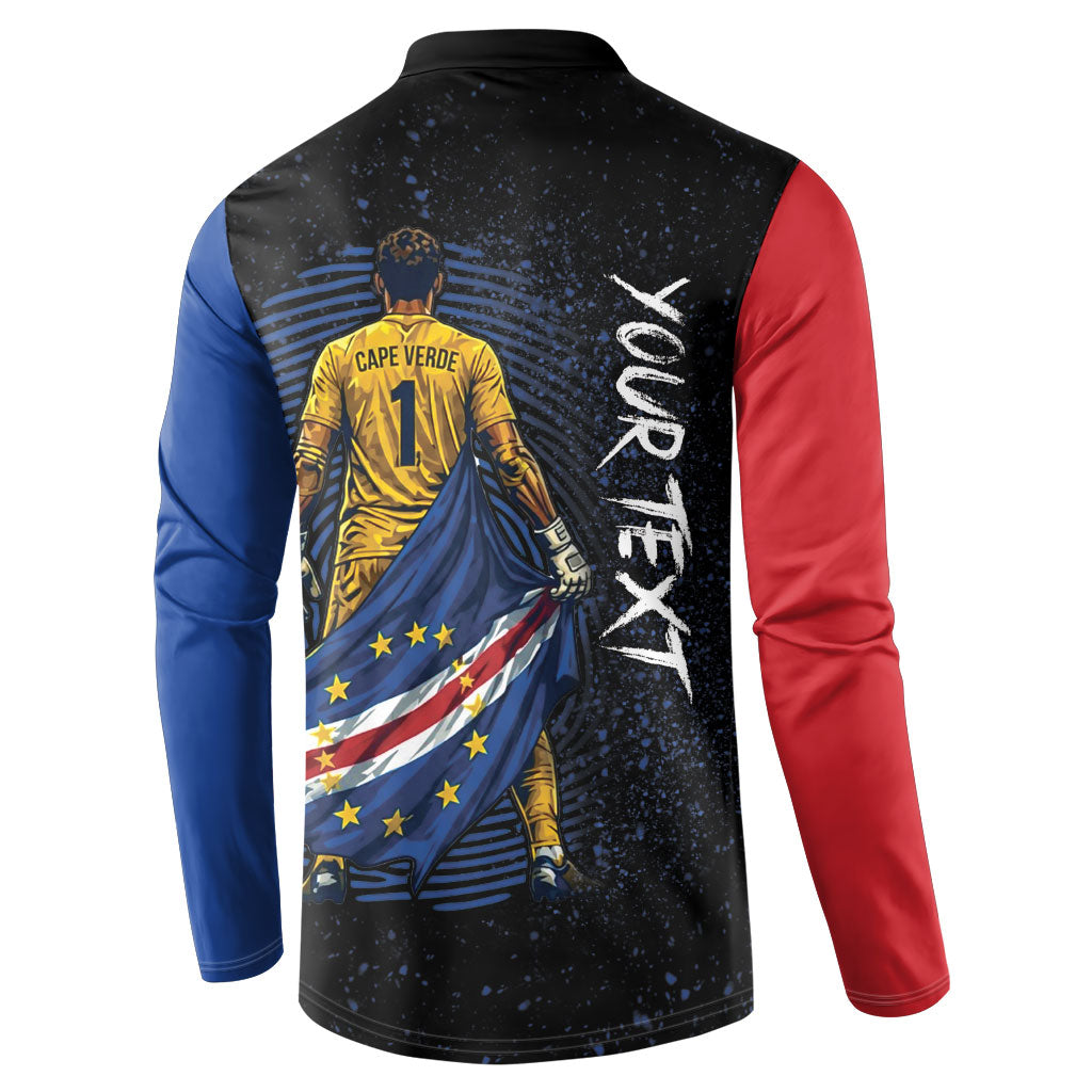 Cape Verde Goalkeeper Personalized Button Sweatshirt 40 Years Old 27 Shots Zero Goals Vintage