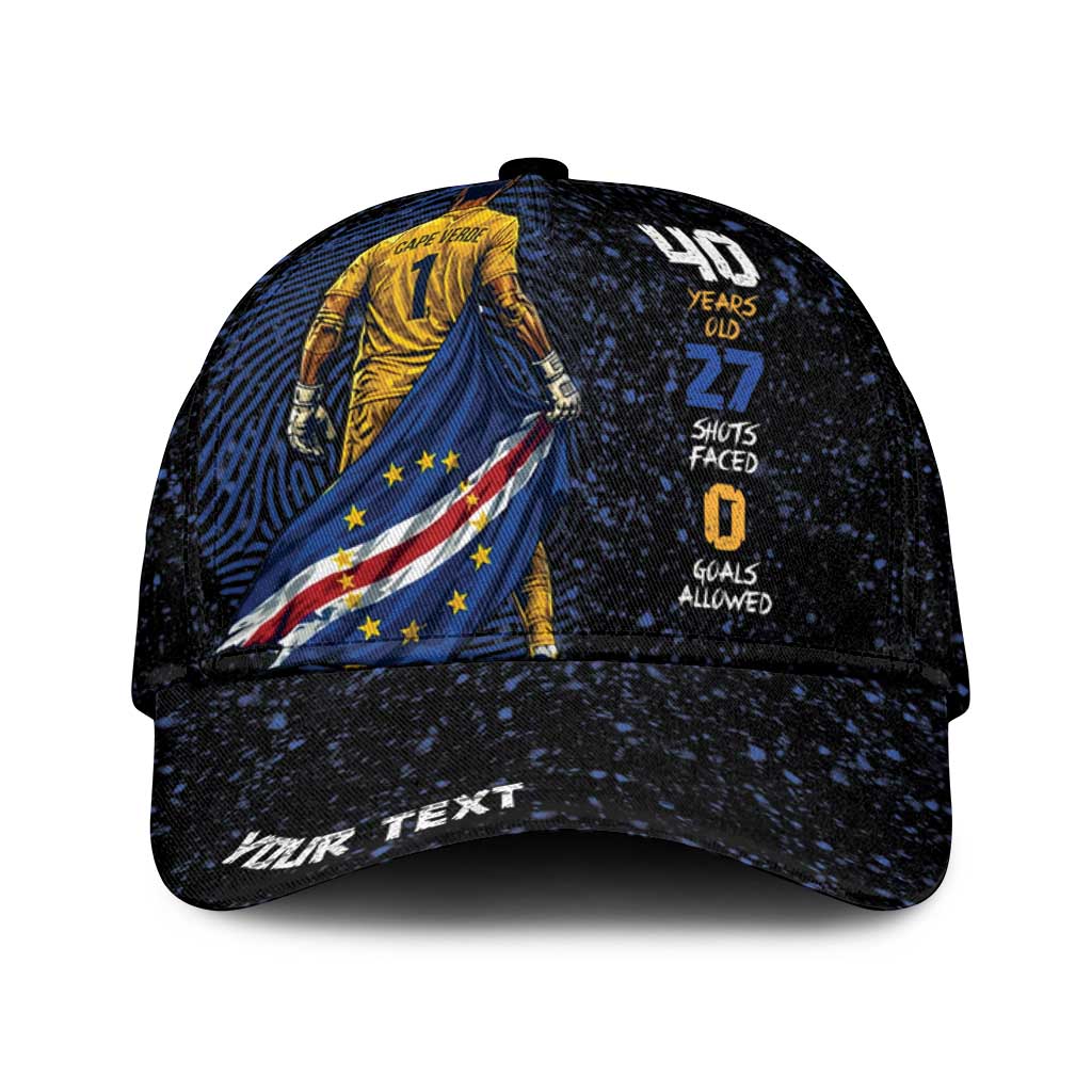 Cape Verde Goalkeeper Personalized Classic Cap 40 Years Old 27 Shots Zero Goals Vintage