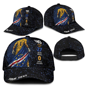 Cape Verde Goalkeeper Personalized Classic Cap 40 Years Old 27 Shots Zero Goals Vintage
