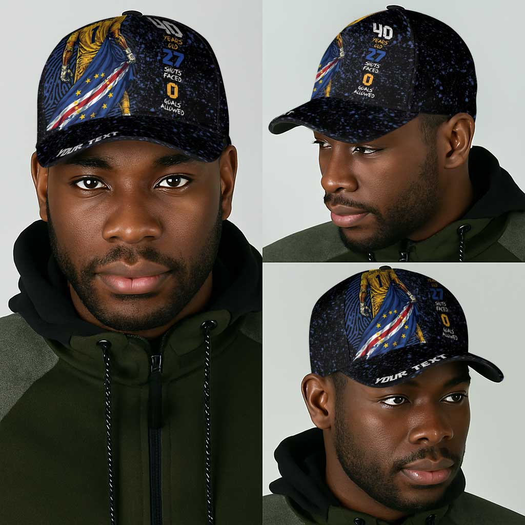 Cape Verde Goalkeeper Personalized Classic Cap 40 Years Old 27 Shots Zero Goals Vintage
