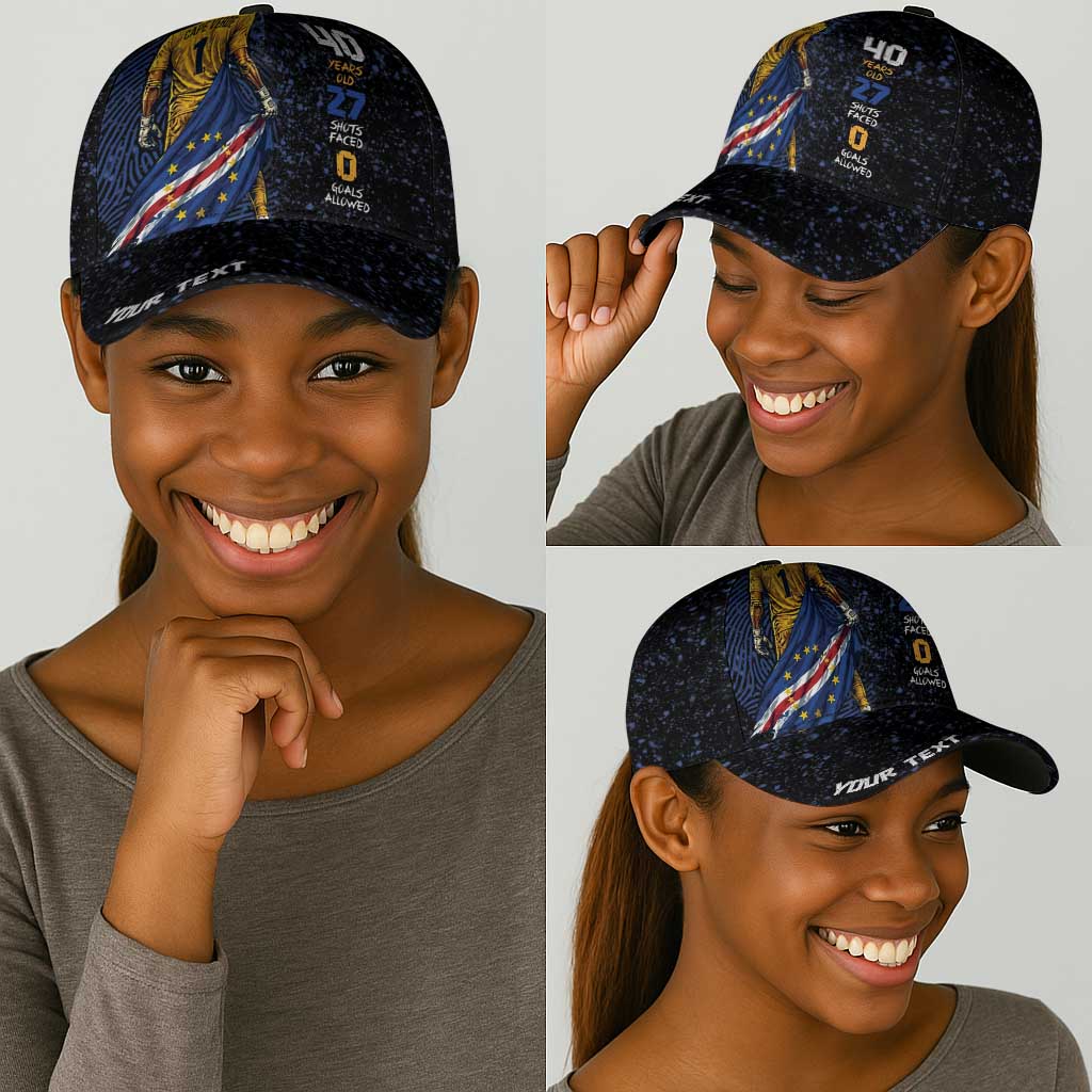 Cape Verde Goalkeeper Personalized Classic Cap 40 Years Old 27 Shots Zero Goals Vintage