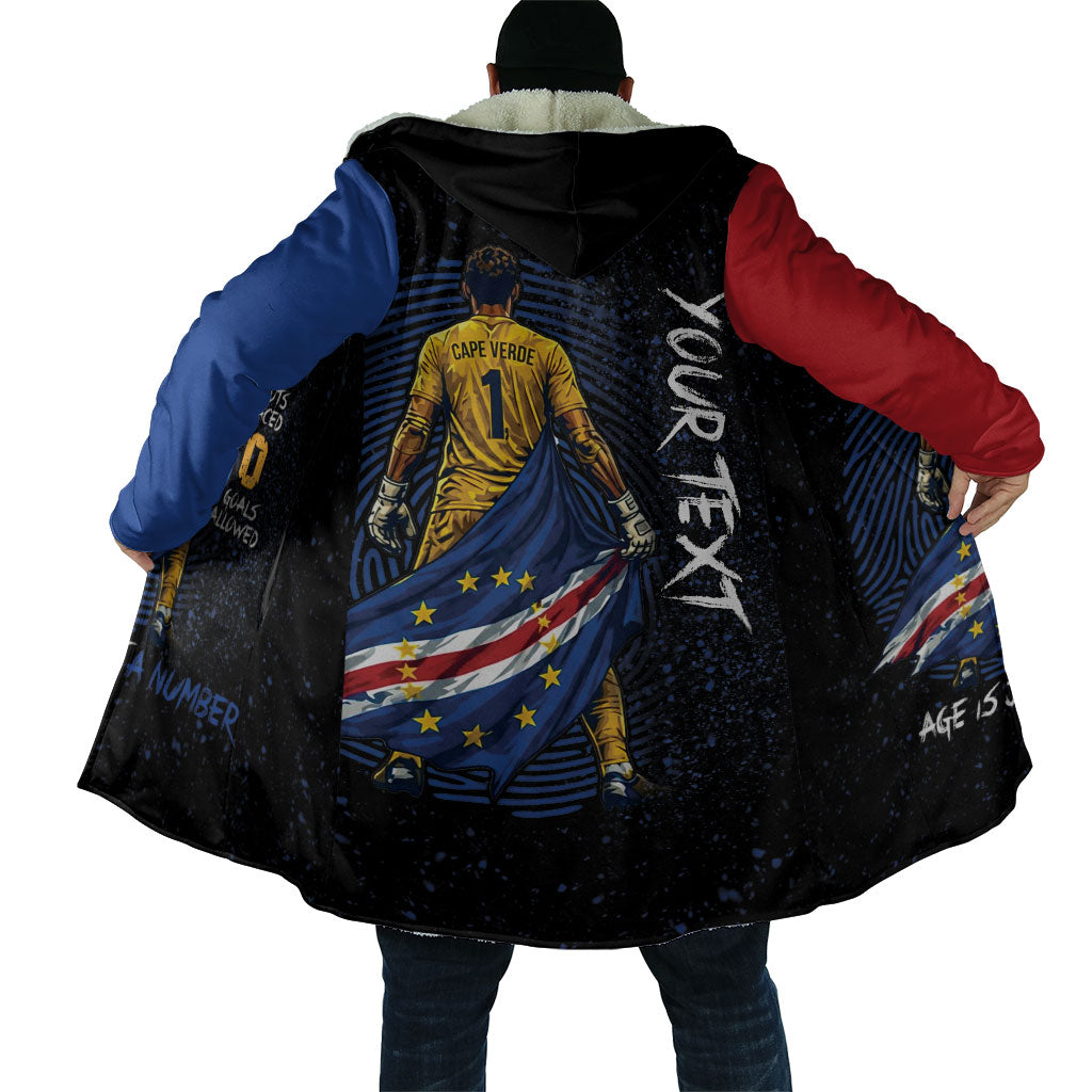Cape Verde Goalkeeper Personalized Cloak 40 Years Old 27 Shots Zero Goals Vintage