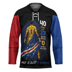 Cape Verde Goalkeeper Personalized Hockey Jersey 40 Years Old 27 Shots Zero Goals Vintage