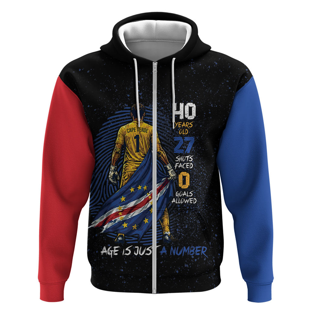 Cape Verde Goalkeeper Personalized Hoodie 40 Years Old 27 Shots Zero Goals Vintage