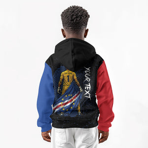 Cape Verde Goalkeeper Personalized Kid Hoodie 40 Years Old 27 Shots Zero Goals Vintage