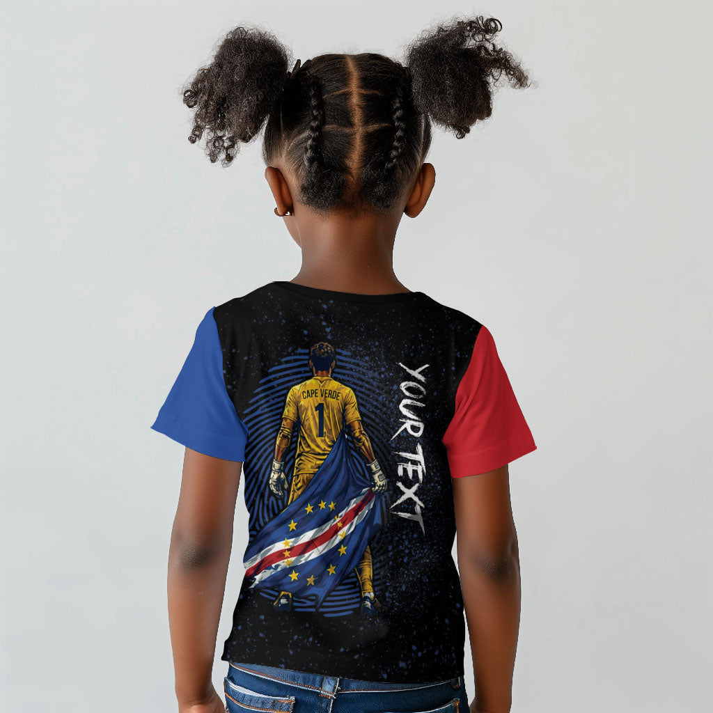 Cape Verde Goalkeeper Personalized Kid T shirt 40 Years Old 27 Shots Zero Goals Vintage