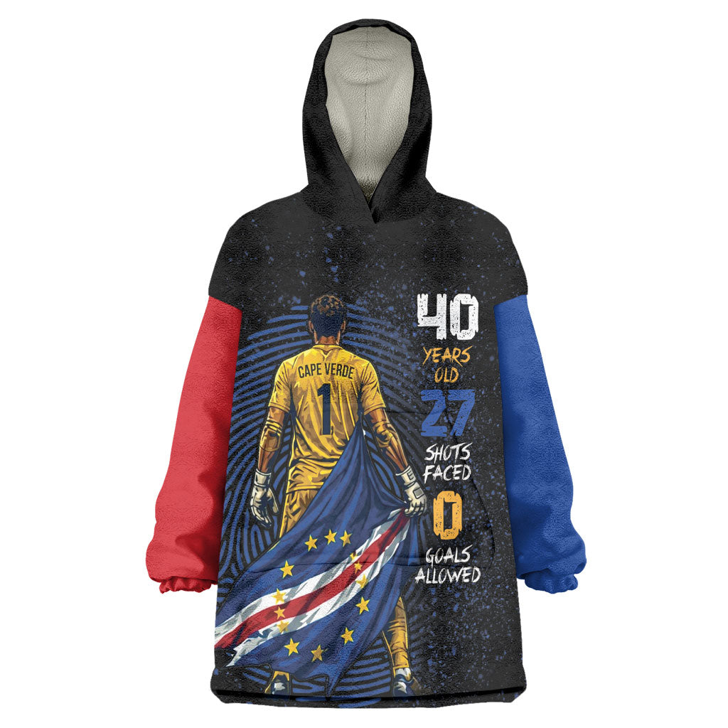 Cape Verde Goalkeeper Personalized Kid Wearable Blanket Hoodie 40 Years Old 27 Shots Zero Goals Vintage