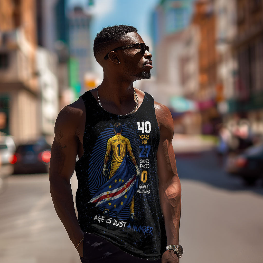 Cape Verde Goalkeeper Personalized Men Tank Top 40 Years Old 27 Shots Zero Goals Vintage