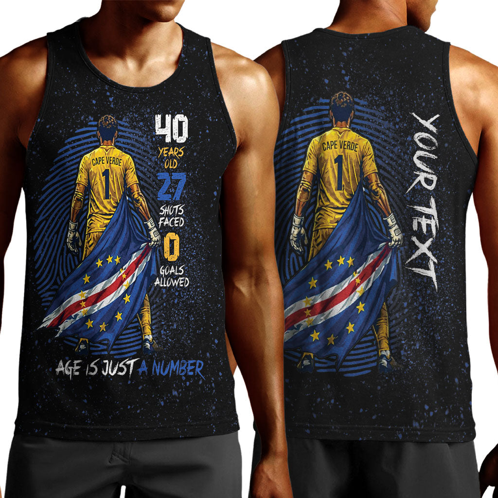 Cape Verde Goalkeeper Personalized Men Tank Top 40 Years Old 27 Shots Zero Goals Vintage