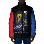 Cape Verde Goalkeeper Personalized Padded Jacket 40 Years Old 27 Shots Zero Goals Vintage