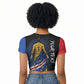 Cape Verde Goalkeeper Personalized Raglan Cropped T shirt 40 Years Old 27 Shots Zero Goals Vintage
