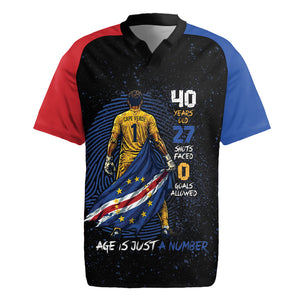 Cape Verde Goalkeeper Personalized Rugby Jersey 40 Years Old 27 Shots Zero Goals Vintage