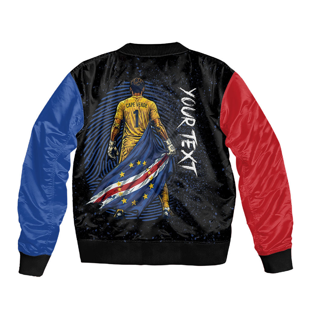 Cape Verde Goalkeeper Personalized Sleeve Zip Bomber Jacket 40 Years Old 27 Shots Zero Goals Vintage