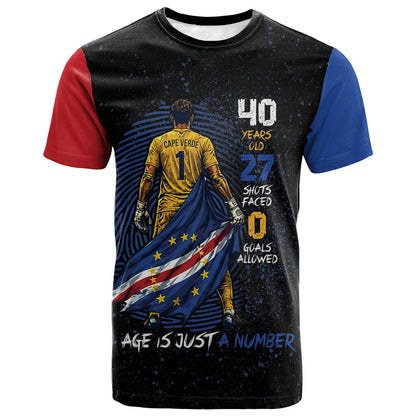 Cape Verde Goalkeeper Personalized T shirt 40 Years Old 27 Shots Zero Goals Vintage