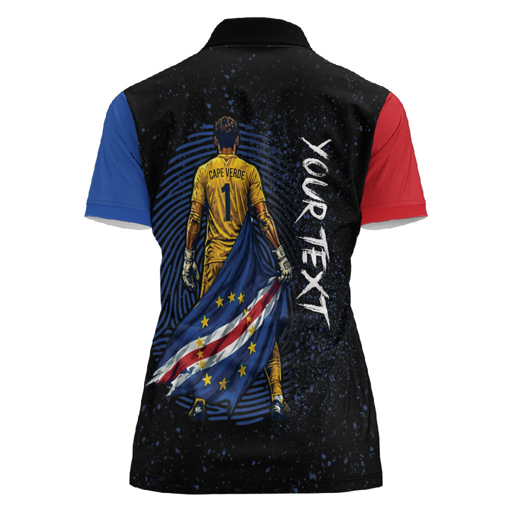 Cape Verde Goalkeeper Personalized Women Polo Shirt 40 Years Old 27 Shots Zero Goals Vintage