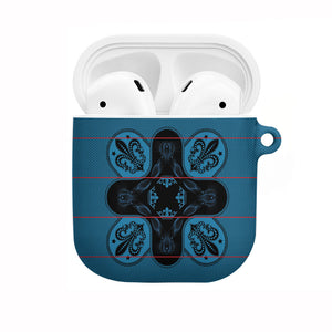 Bafokeng Rabbit Crown Palesa ea kharanium AirPods Case Blue Seanamarena Basotho Blanket Inspired