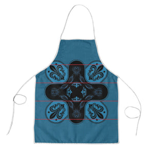 Bafokeng Rabbit Crown Palesa ea kharanium Apron Blue Seanamarena Basotho Blanket Inspired