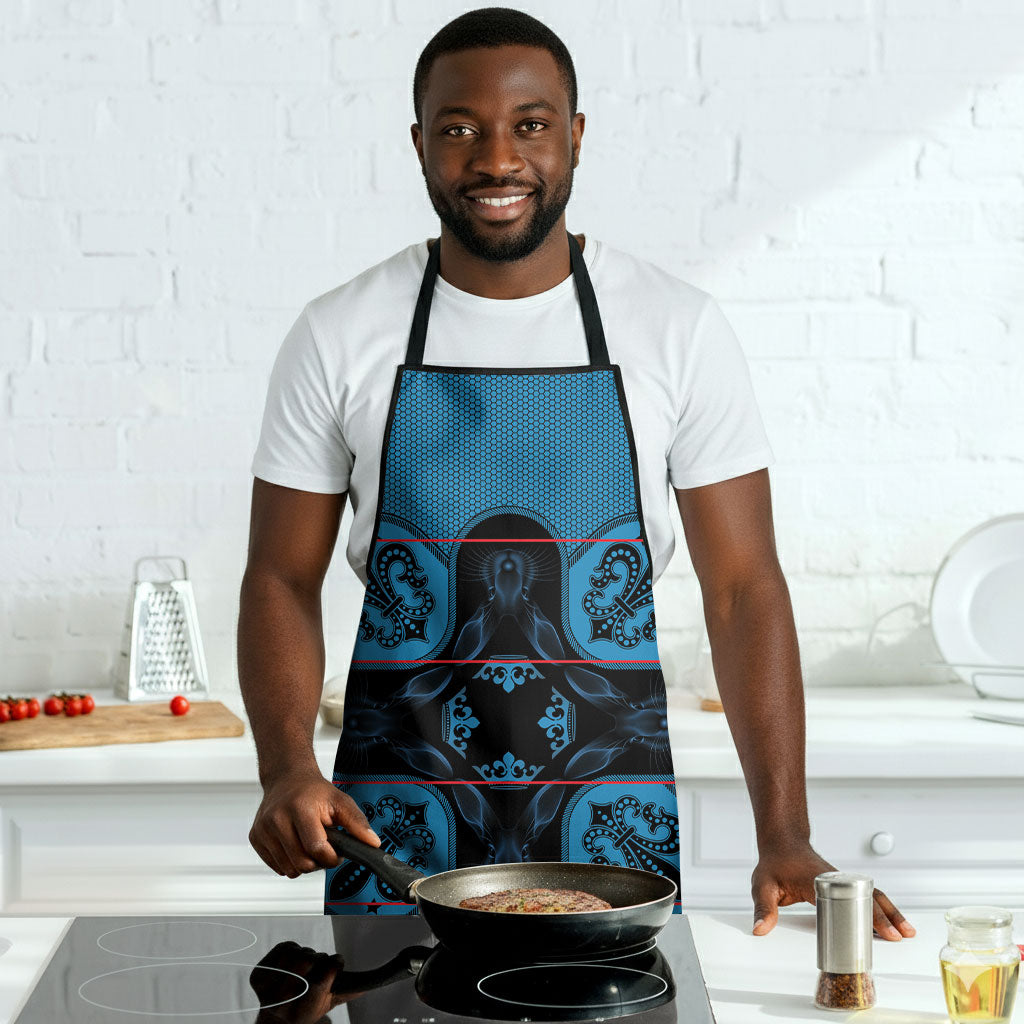 Bafokeng Rabbit Crown Palesa ea kharanium Apron Blue Seanamarena Basotho Blanket Inspired