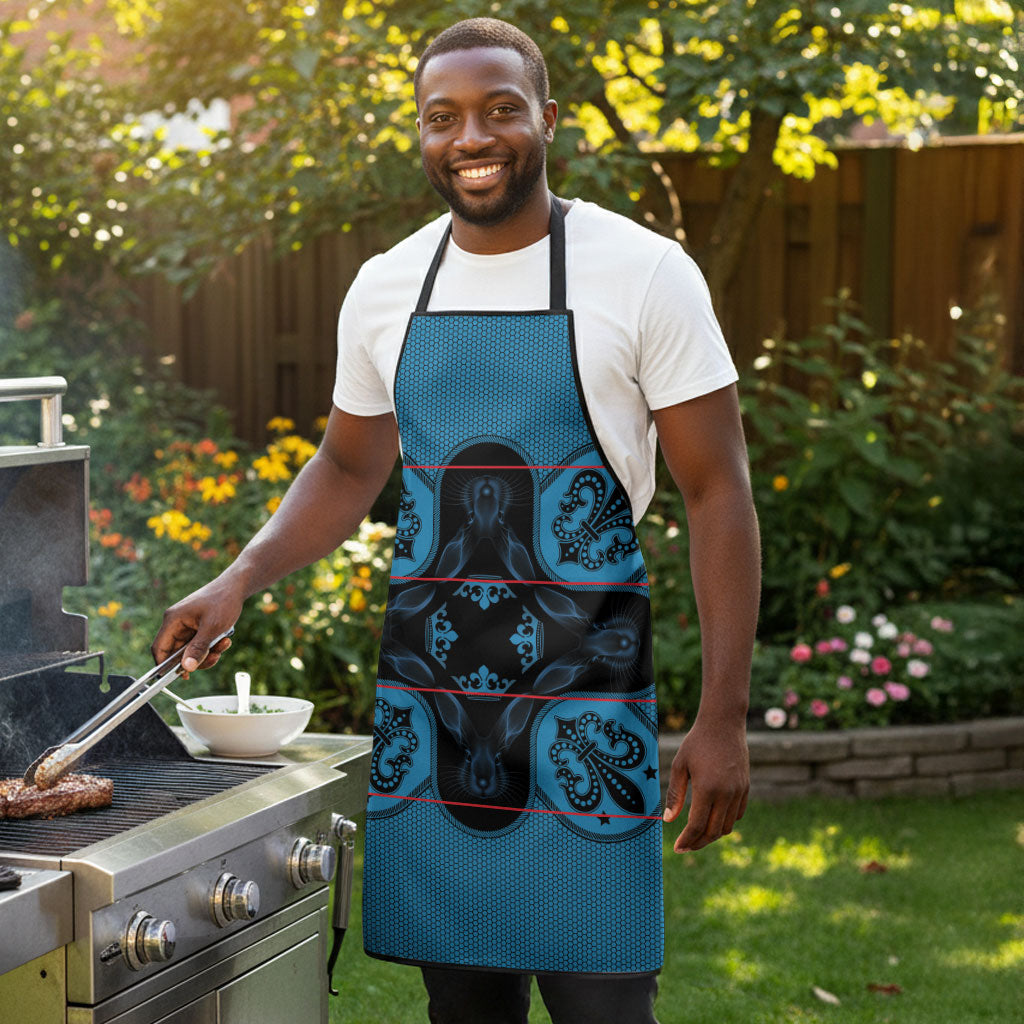 Bafokeng Rabbit Crown Palesa ea kharanium Apron Blue Seanamarena Basotho Blanket Inspired