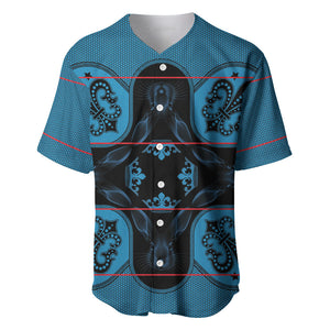 Bafokeng Rabbit Crown Palesa ea kharanium Baseball Jersey Blue Seanamarena Basotho Blanket Inspired