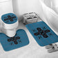 Bafokeng Rabbit Crown Palesa ea kharanium Bathroom Set Blue Seanamarena Basotho Blanket Inspired
