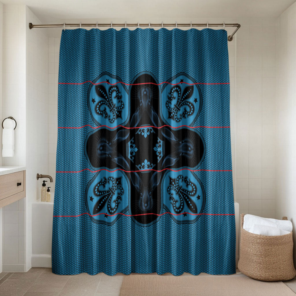 Bafokeng Rabbit Crown Palesa ea kharanium Bathroom Set Blue Seanamarena Basotho Blanket Inspired