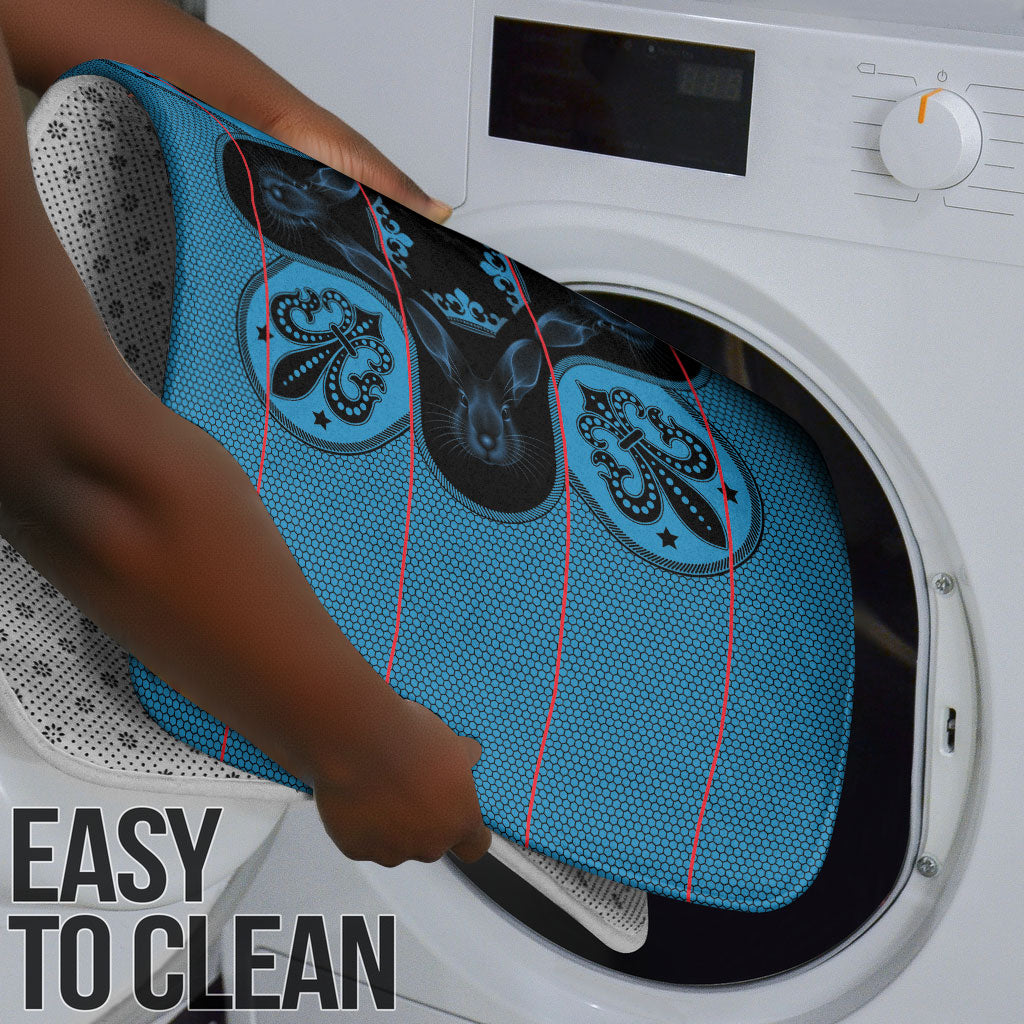 Bafokeng Rabbit Crown Palesa ea kharanium Bathroom Set Blue Seanamarena Basotho Blanket Inspired