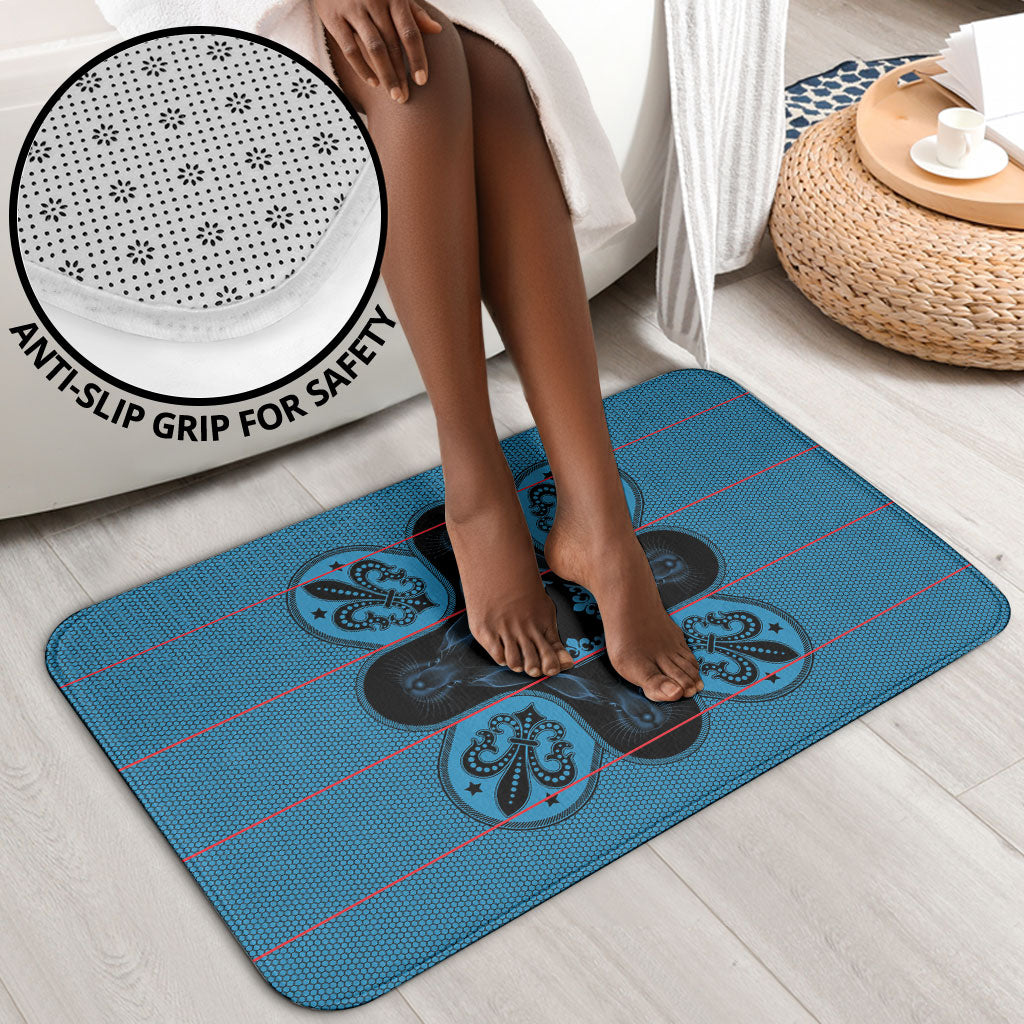 Bafokeng Rabbit Crown Palesa ea kharanium Bathroom Set Blue Seanamarena Basotho Blanket Inspired