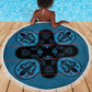 Bafokeng Rabbit Crown Palesa ea kharanium Beach Blanket Blue Seanamarena Basotho Blanket Inspired