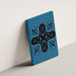 Bafokeng Rabbit Crown Palesa ea kharanium Canvas Wall Art Blue Seanamarena Basotho Blanket Inspired