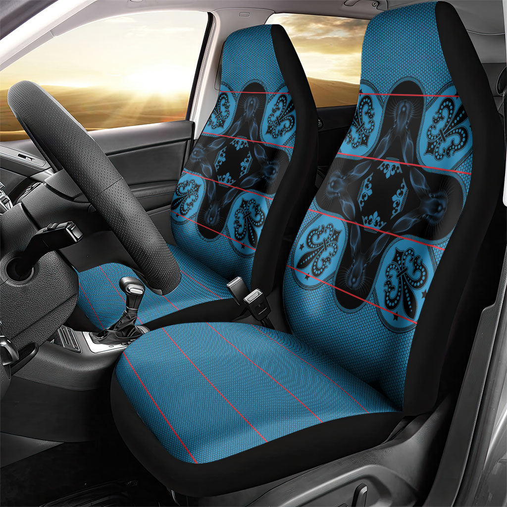 Bafokeng Rabbit Crown Palesa ea kharanium Car Seat Cover Blue Seanamarena Basotho Blanket Inspired