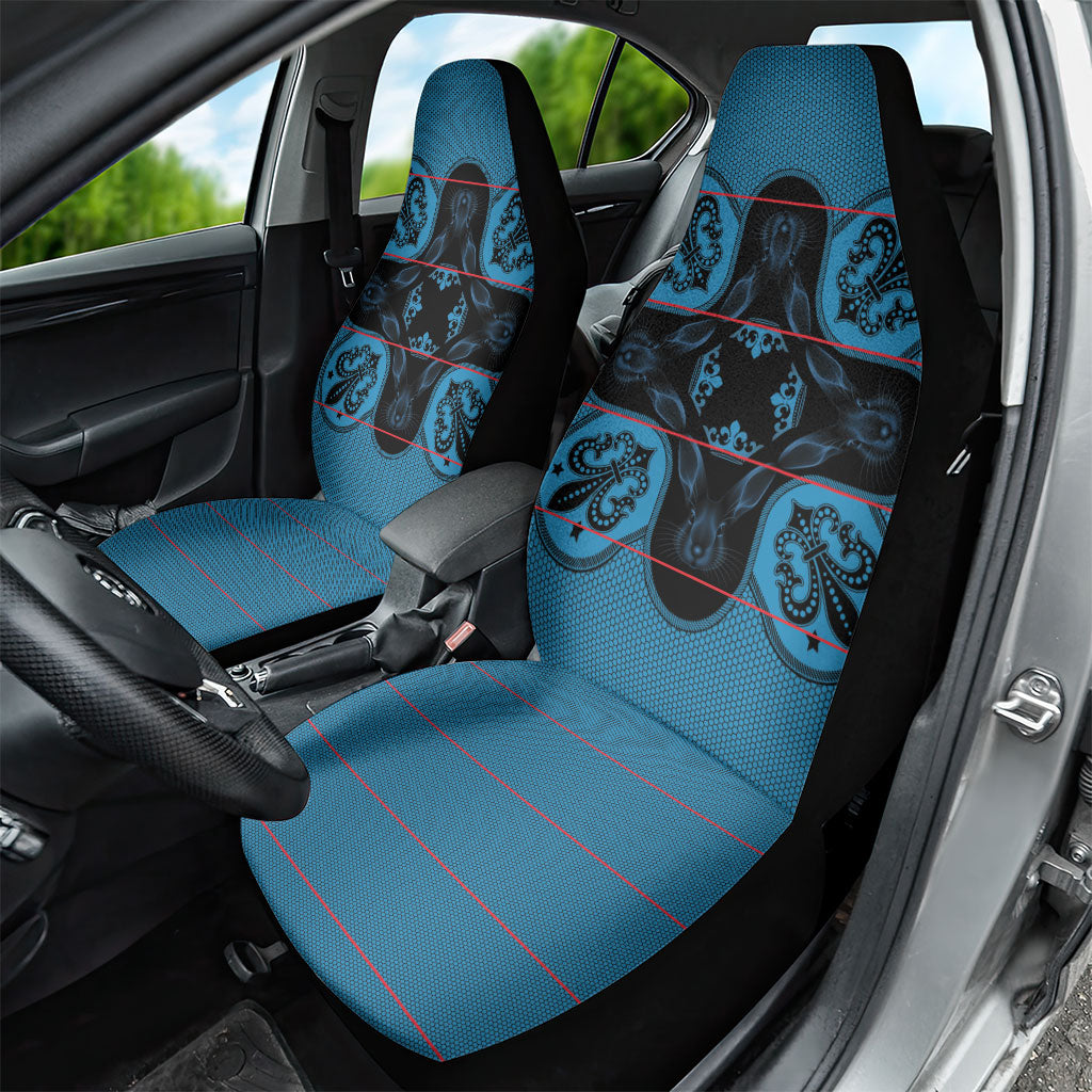 Bafokeng Rabbit Crown Palesa ea kharanium Car Seat Cover Blue Seanamarena Basotho Blanket Inspired
