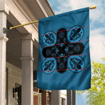 Bafokeng Rabbit Crown Palesa ea kharanium Garden Flag Blue Seanamarena Basotho Blanket Inspired