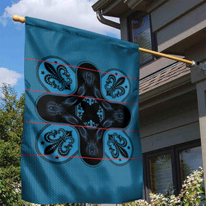 Bafokeng Rabbit Crown Palesa ea kharanium Garden Flag Blue Seanamarena Basotho Blanket Inspired