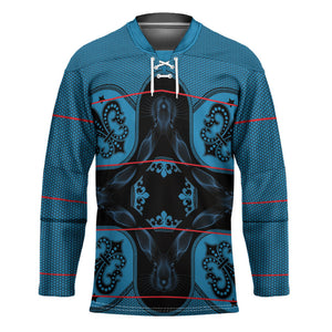Bafokeng Rabbit Crown Palesa ea kharanium Hockey Jersey Blue Seanamarena Basotho Blanket Inspired
