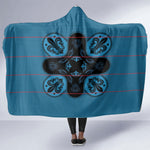 Bafokeng Rabbit Crown Palesa ea kharanium Hooded Blanket Blue Seanamarena Basotho Blanket Inspired