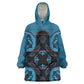 Bafokeng Rabbit Crown Palesa ea kharanium Kid Wearable Blanket Hoodie Blue Seanamarena Basotho Blanket Inspired